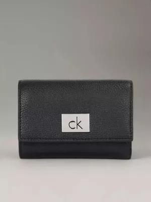 Billetera Ck Plaque Small Negro Calvin Klein