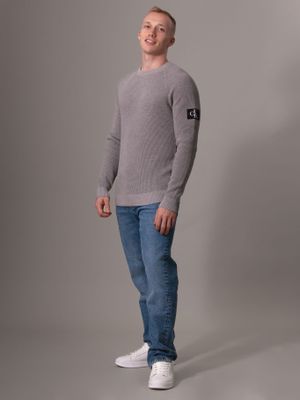 Imagen 2 del producto Sweater Badge Easy Sweater Gris Calvin Klein