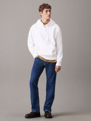 Imagen 2 del producto Polerón gorro y logo parte trasera Blanco Calvin Klein