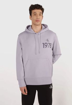 Polerón con Gorro Varsity Lila Calvin Klein