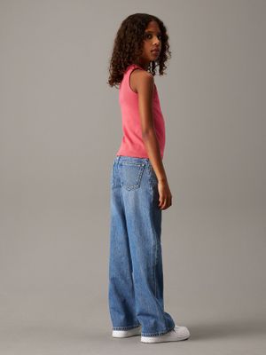 Imagen 2 del producto Jeans Niña Wide Leg Azul Calvin Klein