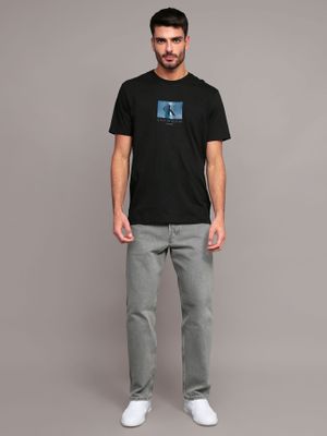 Imagen 2 del producto Polera Box Monologo Graphic Negro Calvin Klein