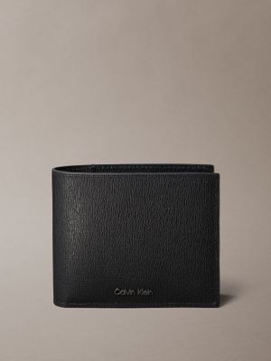 Imagen 1 del producto Billetera Bifold en Cuero Saffiano Negro Calvin Klein