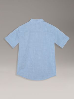 Imagen 2 del producto Camisa Niño Ck Textured Celeste Calvin Klein