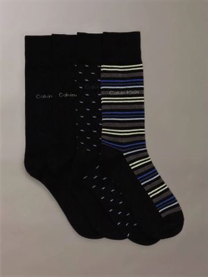 Imagen 1 del producto Pack 4 Calcetin Combed Cotton Dress Negro Calvin Klein