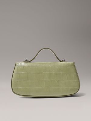 Imagen 2 del producto Bandolera Efecto Cocodrilo y Cadena Verde Calvin Klein