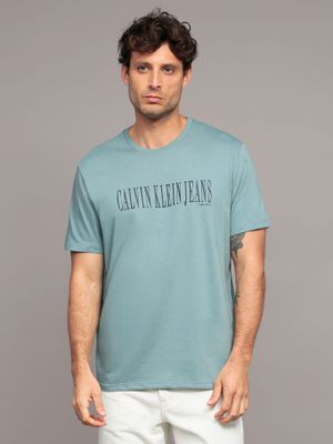 Imagen 1 del producto Polera Stretch Graphic Verde Calvin Klein