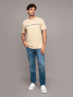 Imagen 2 del producto Polera y cinta repetitiva Beige Calvin Klein