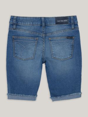 Imagen 2 del producto Short Niña Cut-Off Azul Calvin Klein