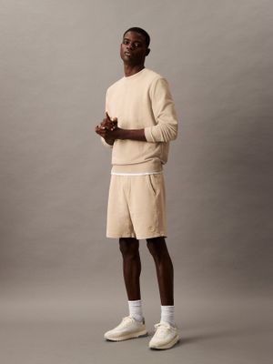 Short de Felpa Garment Beige Calvin Klein