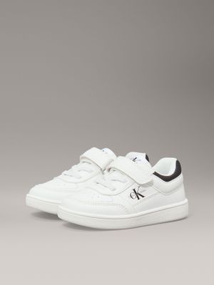 Zapatillas Niño de Cordón y Velcro Blanco Calvin Klein
