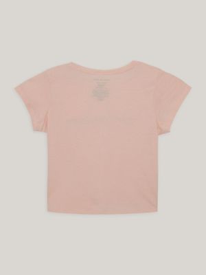 Imagen 2 del producto Polera Niña Shiny Overlay Rosado Calvin Klein