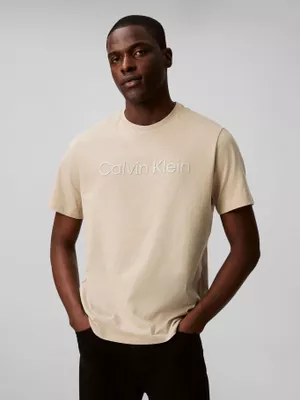 Polera con Logotipo Tonal Beige Calvin Klein