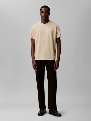 Imagen 2 del producto Polera con Logotipo Tonal Beige Calvin Klein