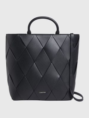 Imagen 1 del producto Cartera Tote Ck Woven Negro Calvin Klein