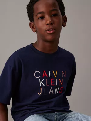 Imagen 1 del producto Polera Niño Logo Graphic Azul Calvin Klein