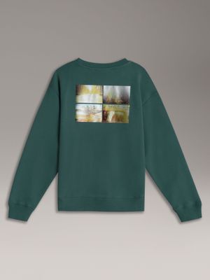 Imagen 2 del producto Polerón Niño City Scene Verde Calvin Klein