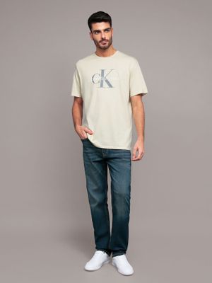 Imagen 2 del producto Polera con monograma Beige Calvin Klein
