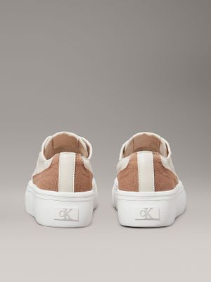 Imagen 2 del producto Zapatillas de Lona Flatform Beige Calvin Klein