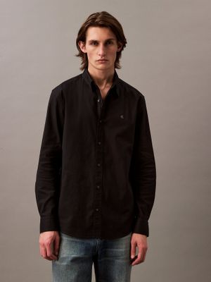 Camisa Oxford Clásica Negro Calvin Klein