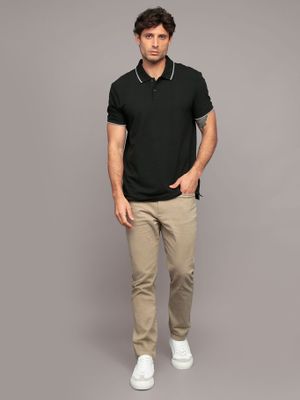 Imagen 2 del producto Polo Stretch Solid Tipped Negro Calvin Klein