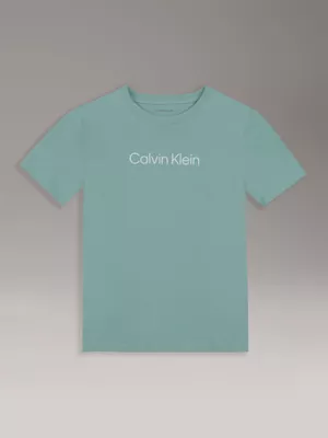 Polera Unisex Logo Verde Calvin Klein