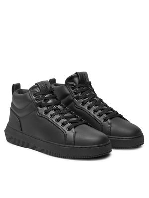 Zapatillas de Cuero Chunky Cupsole Negro Calvin Klein