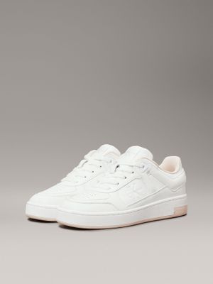 Zapatilla basket de cuero sintético Blanco Calvin Klein
