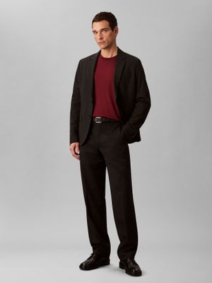 Imagen 2 del producto Polera de Algodón Supima Interlock Burdeo Calvin Klein