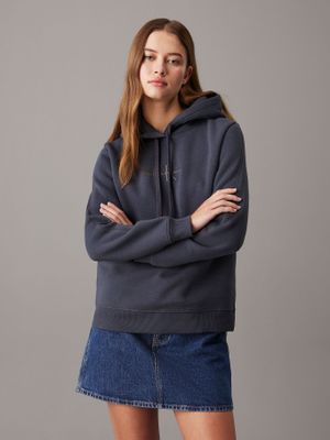 Polerón con Gorro Monologo BAN Azul Calvin Klein