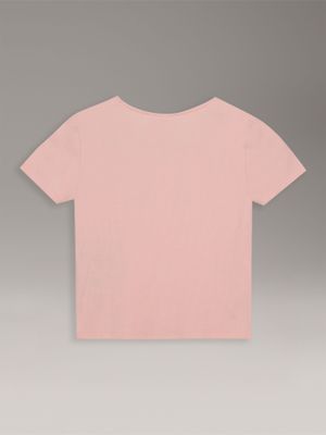 Imagen 2 del producto Polera Niña Cuello Cuadrado Canalé Damasco Calvin Klein