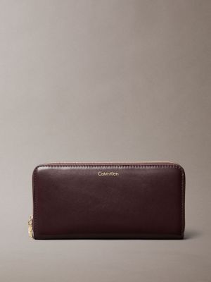 Imagen 1 del producto Billetera Grande de Cuero Marrón Calvin Klein