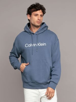 Polerón con Gorro Logo Hero Azul Calvin Klein