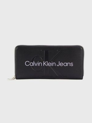 Billetera Sculpted Mono GJ Negro Calvin Klein
