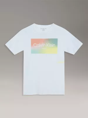 Imagen 1 del producto Polera Niño Gradient Box Para Niño Blanco Calvin Klein