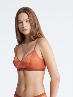 Bralette Unlined Future Shift Naranja Calvin Klein