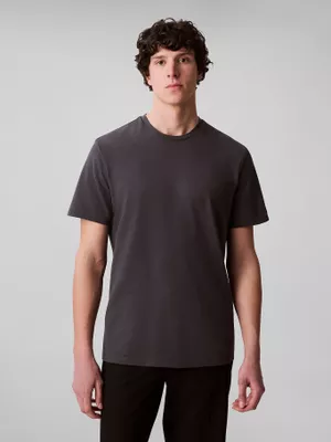 Polera con Logo Tonal Gris Calvin Klein