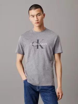 Polera Monogram Gris Calvin Klein