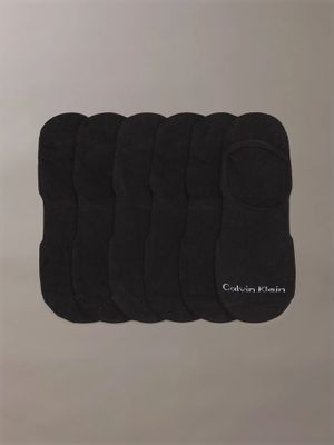 Pack de 6 Calcetines Flat Knit Ghost Negro Calvin Klein