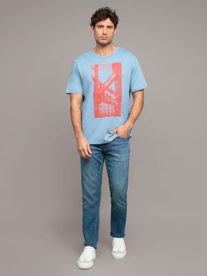 Imagen 2 del producto Polera Street Sign Graphic Celeste Calvin Klein