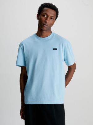 Polera Cotton Comfort Fit Celeste Calvin Klein