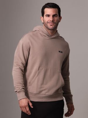 Polerón con Gorro Cotton PV Comfort Beige Calvin Klein