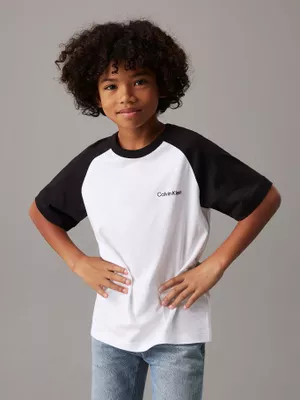 Imagen 1 del producto Polera Niño Color Block Blanco Calvin Klein