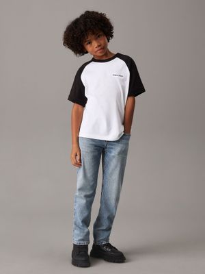 Imagen 2 del producto Polera Niño Color Block Blanco Calvin Klein