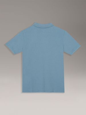 Imagen 2 del producto Polo Niño CK Solid Celeste Calvin Klein