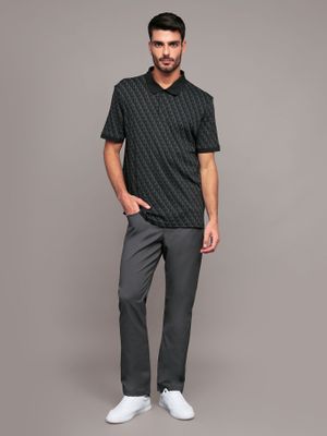 Imagen 2 del producto Polo con estampado en toda la pieza Negro Calvin Klein