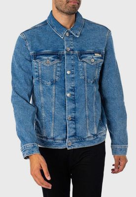 Chaqueta Slim Denim Azul Calvin Klein