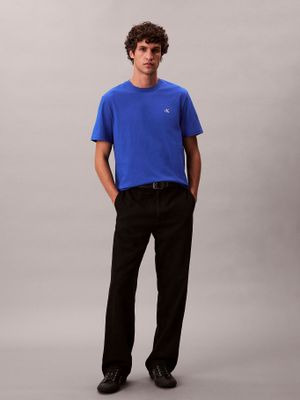 Imagen 2 del producto Polera Regular con Monograma Bordado Azul Calvin Klein