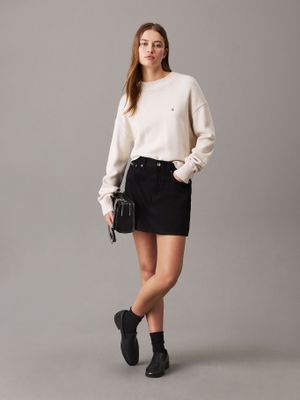 Imagen 2 del producto Sweater de algodón con monograma Beige Calvin Klein