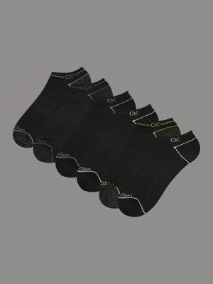 Pack 6 Calcetines Cushion-No Show Negro Calvin Klein